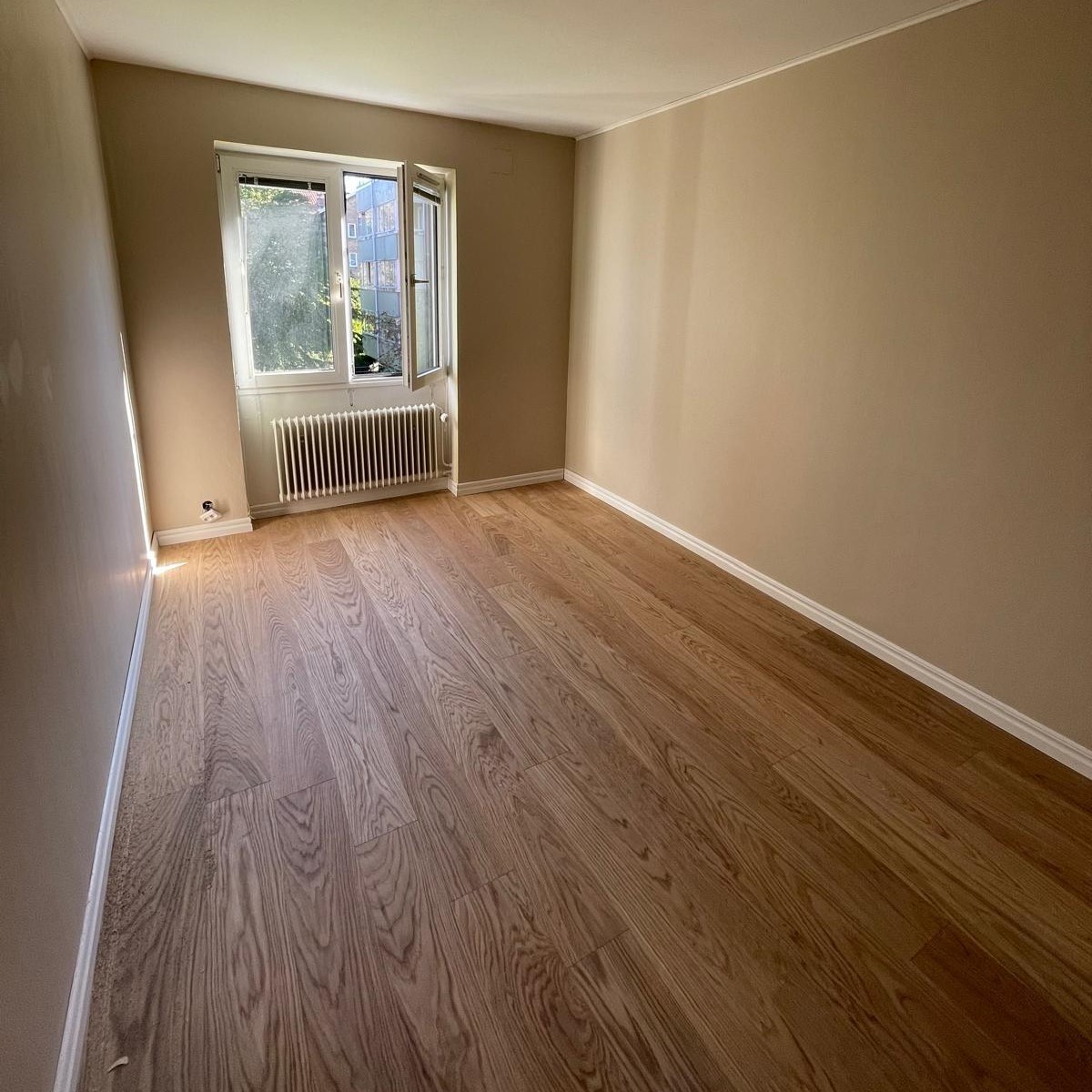 Efter. Renovering av ett rum i Malmö.